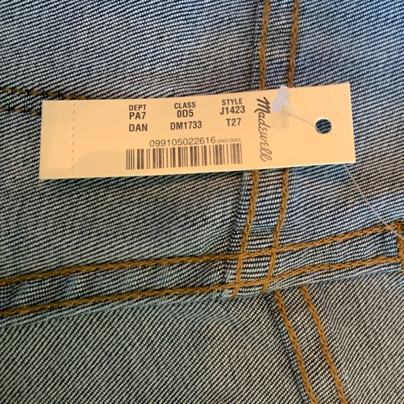 MADEWELL Cali Demi-Boot Jeans Danny Wash Women’s 28 Tall Magic Pockets - Picture 11 of 11